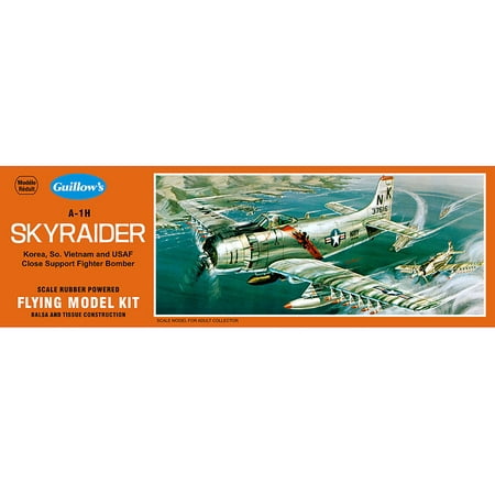 Balsa Wood Model Airplane Kit, Korea, Guillow's Douglas A-1H Skyraider  (Best Glue For Balsa Wood Airplanes)