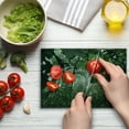 thumbnail image 4 of Rainforest Cutting Board, Tropical Rainforest Preservation Humidity Palm Tree Wild Environment Misty Nature, Decorative Tempered Glass Cutting and Serving Board, Small Size, Green, by Ambesonne, 4 of 5