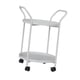 thumbnail image 4 of Mesa al final con ruedas con el organizador de metal de doble mango Cartero Utilidad Cart de 2 niveles Carry para baño, 4 of 8