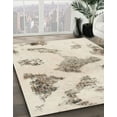 thumbnail image 2 of Ahgly Company Indoor Square Abstract Wheat Beige Abstract Area Rugs, 7' Square, 2 of 6