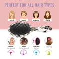 thumbnail image 7 of White Christmas Tree and Snowflake Pattern Hair Brush,Girls Detangling Hair Brush,Glide Through Tangles with Ease for Wet & Dry Hair,8.8"X2.8", 7 of 7