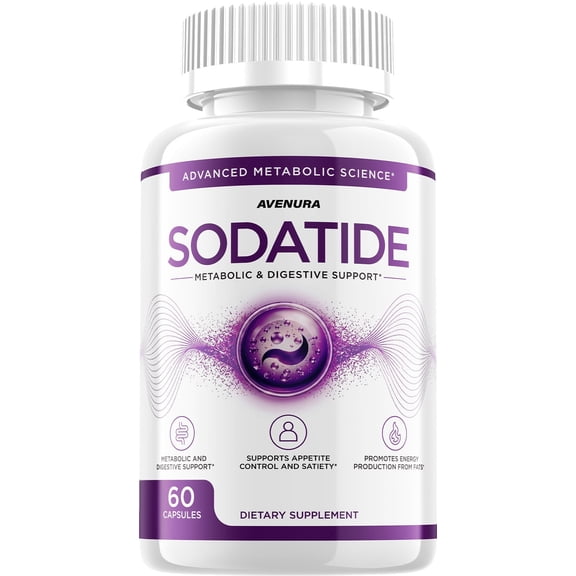 SodaTide Capsules – Soda Tide Pills Advanced Blend Formula, Extra Strength, 1 Pack, 60 Capsules