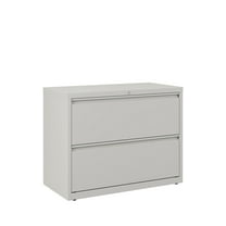 Hirsh 36 Inch Wide 2 Drawer Metal Lateral File Cabinet for Home and Office, Holds Letter, Legal and A4 Hanging Folders, Gray