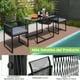 thumbnail image 5 of Costway Conjunto de Muebles de Ratán PE para Patio con Respaldo Plegable y Cojines Cómodos Negro, 5 of 10