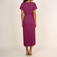 thumbnail image 4 of CIENVNSTG Maxi Dress for Women Solided Color Long Comfortable Holiday Dress Elegant Versatile Party Dress, 4 of 5
