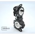 thumbnail image 3 of Bicycle Light Clip, 360° Rotation Bike Flashlight Mount Holder, ABS Handlebar Clamp with Rubber Gasket for Riding, Cycling, 3 of 4