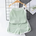 thumbnail image 2 of MEZZALL Summer Children Vest Set Girls Sleeveless Summer Clothes Large Children Style Loose Version Of Children Clothing Stylish Toddler Baby Wear 3-4Y, 2 of 3