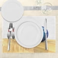 thumbnail image 3 of Ambesonne Bowling Party Place Mats Set of 4, Objects on Floor, Standard Size, Blue Pale Brown White, 3 of 6