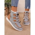 thumbnail image 3 of Women's Snow Boots 2023 New Winter With Warm Fur Lined Flat British Style Motorcycle Boots High Top Fashionable Women Comfortable Shoes, 3 of 5
