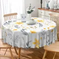 thumbnail image 5 of Tchckioa Boho Floral Round Tablecloth for Kitchen Dining,60 Inch Waterproof Stain Proof Table Cloth Cover, 5 of 6