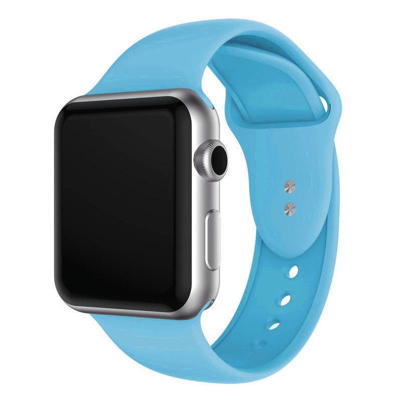 Silicone Sport Replacement Watch Band Strap for Apple Watch Series 1, 2, 3, & 4 - 38mm, 40mm, 42mm, or 44mm (20-Colors)