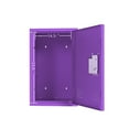 thumbnail image 4 of Gzxs Metal Locker, Lockable Storage Cabinet with 1 Door, 24" H Small Locking Cabinet for Kids Employees, Locker Organizer for Home, Bedroom, School, Office (Purple), 4 of 8