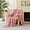 Pink, variant on Popular Thickened Rabbit Plush Nap Blanket, Flannel Milk Velvet Cover Blanket, Fluffy Warm Plush Thick Bubble Blankets for Bed Sofa Living Room, Soft Cozy Furry (Blue Gray,79 * 91In)