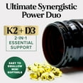thumbnail image 4 of Vitamin D3 K2 5000 IU Plus with K2 (MK-7) 100 mcg - Vitamins D & K Complex Supplement for Bone, Teeth, Muscle, Calcium Absorption, Supports Immune & Heart Health, Non-GMO, Oil Formula - 240 Softgels, 4 of 10