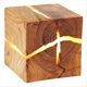 thumbnail image 1 of Aplique de Pared LED de Madera Agrietada, Cuadrado, de Madera Maciza, para Pasillo, Balcón, Iluminación Decorativa., 1 of 5