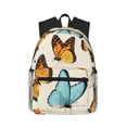 thumbnail image 1 of Disketp Butterflies Mochila Ligera Clásica con Múltiples Bolsillos, Mochila Casual para Hombre y Mujer, Ideal para Escuela, Trabajo y Viajes, 1 of 6
