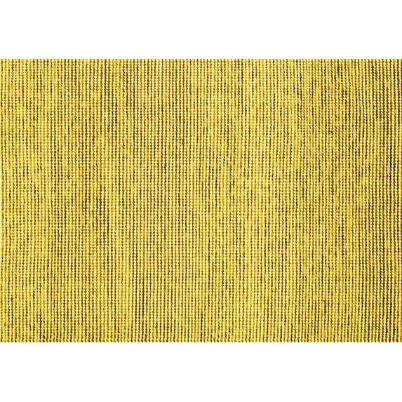 Ahgly Company Machine Washable Indoor Rectangle Abstract Yellow Contemporary Area Rugs, 5' x 7'