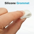 thumbnail image 4 of 18pcs Wire Grommet, 7.5mm Mounting Dia Plastic Grommets Cable Snap Bushing Cable Mounting Hose Bushing Grommet Protector Fasteners Locking Silicone for Wire Cable Hose, White, 4 of 6