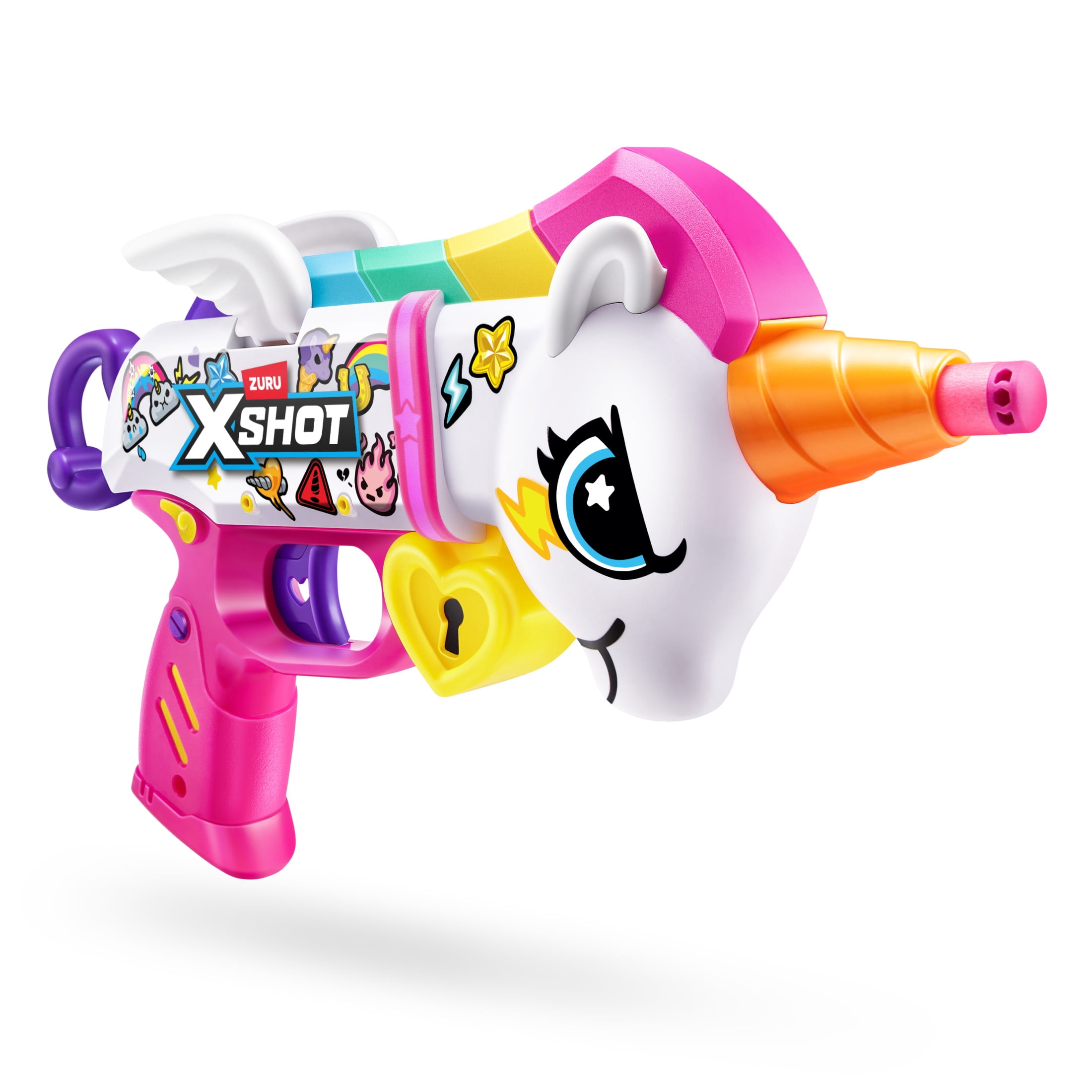 XSHOT Blastercorn de ZURU avec 16 fléchettes, fléchettes à technologie Air Pocket et stockage des fléchettes, jouet d’extérieur pour garçons et filles, adolescents et adultes