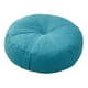 thumbnail image 3 of Cojín de suelo redondo como asiento decorativo, apto para interiores y exteriores. Azul, 3 of 9
