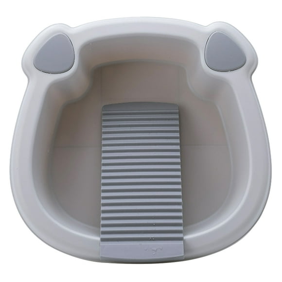 1 set Lavabo infantil Cuenca Baby Face Casa Camping Camping Cubo de hielo Lavado de ropa