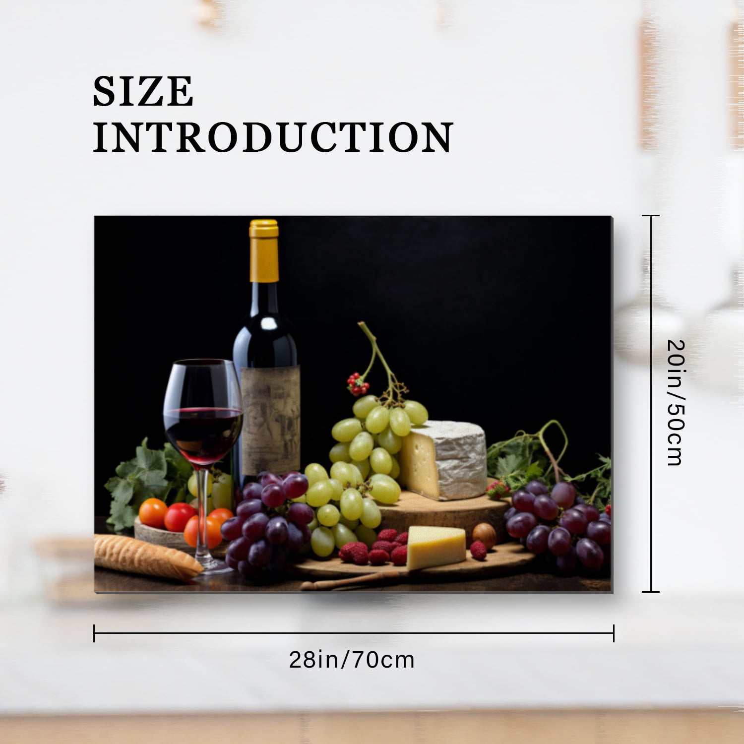 Electric Stove Top Cover, Vintage Wine Glass, Square Foldable Glass Stove Top Protector Mat for Kitchen RV (28×20 Inch)