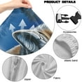 thumbnail image 7 of SCRAWLGOD Wolf Mountain Print Blue Print Gaming Chair Cover, Breathable Computer Chair Cover with Armrest Covers Washable Slipcover for Gaming Rotating Chair with Elastic Band, 7 of 7