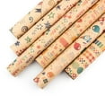thumbnail image 2 of 6 Pcs Wrapping Paper Sheets,Birthday Wrapping Paper Set Festival Gift Wrap ,Ribbon Present, 2 of 4