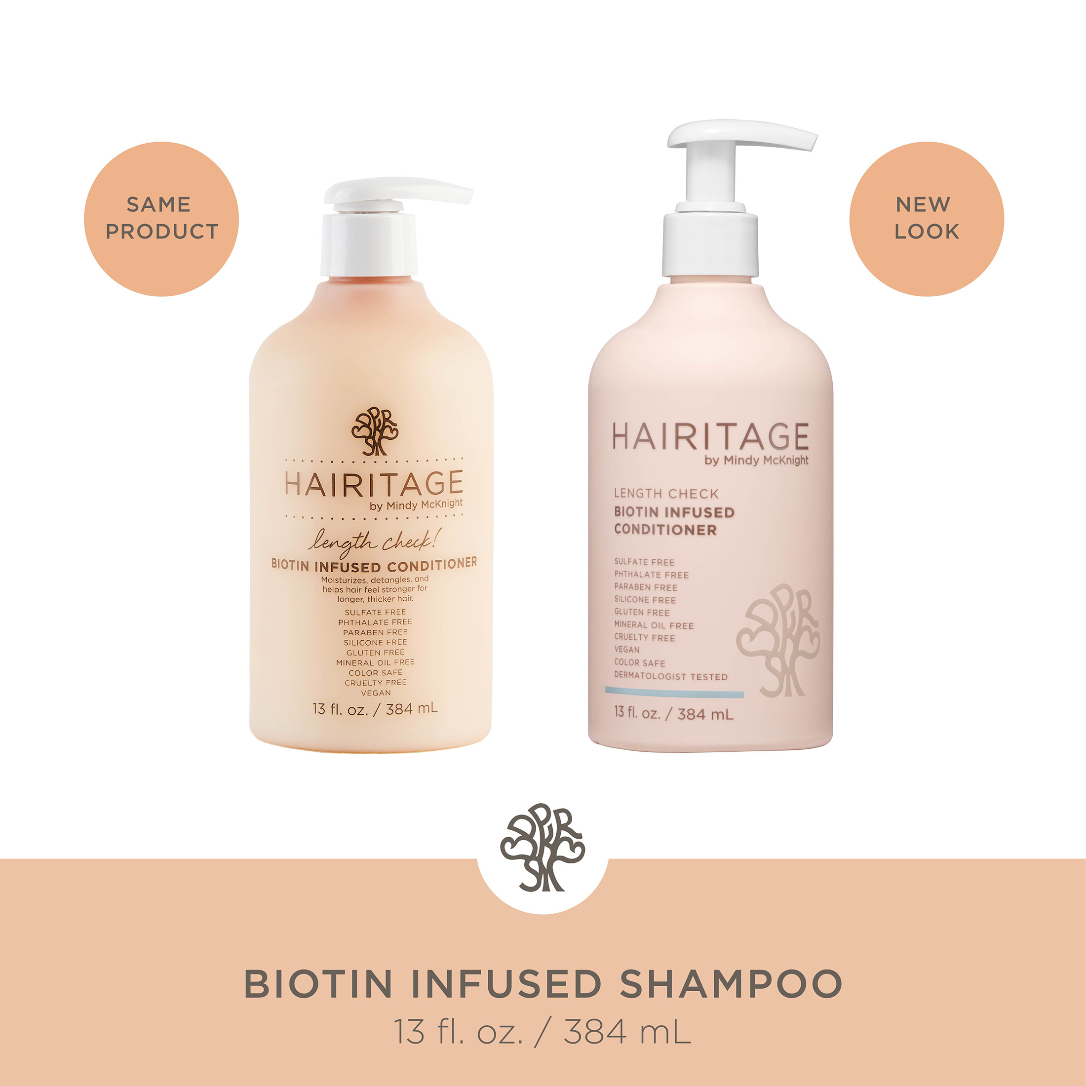 Hairitage Length Check Biotin & Castor Oil Shampoo & Conditioner Set, 26 oz photo 8