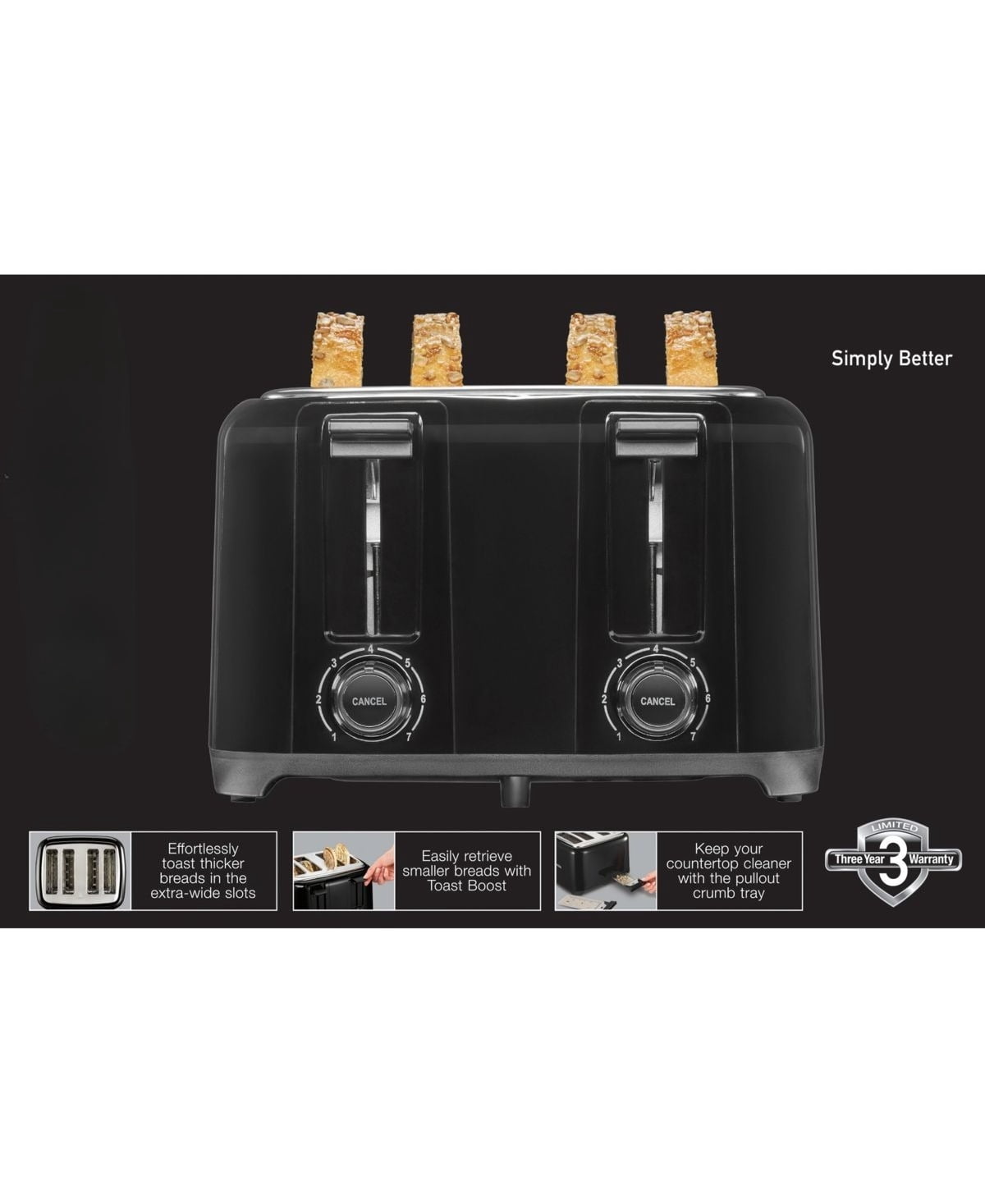 4 - Slice Wide Slot Toaster