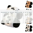 thumbnail image 3 of SGFCWSX Kids Cute Panda Fuzzy Slippers Cozy Home Shoes for Girls Boys Warm Indoor Footwear with Soft Lining Coffee Size 3.5-4 Years, 3 of 4