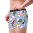 thumbnail image 2 of Sikiie Colorful Koi Fish Print Men's Boxer Briefs, Elastic Waistband Boxer Briefs Leggings-Medium, 2 of 5