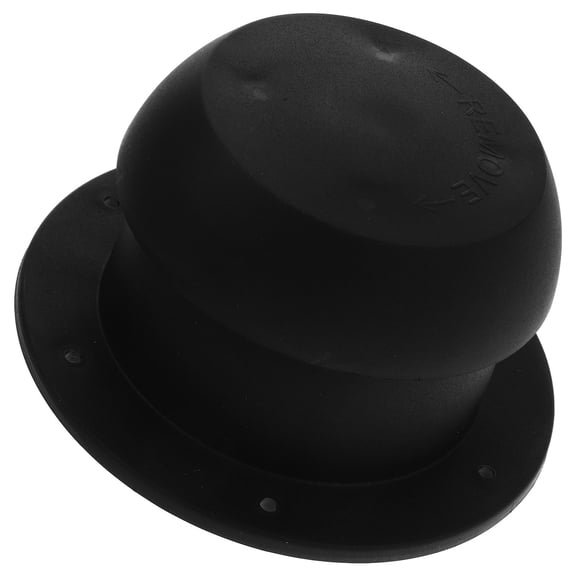 HEMOTON  Rv Roof Vent Cap Cover Plastic Plumbing Camper White Drainage Black