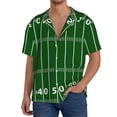 thumbnail image 1 of Fotbe American Football Field1 Camisa Estampada de Manga Corta para Hombre, Casual de Verano, Estilo Playero, Sin Arrugas-XX-Large, 1 of 5