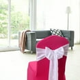 thumbnail image 5 of Satin Chair Sashes with Bands Stretch Ribbon Bows for Wedding Decorations Party Events Banquet Hotel Home Kitchen Chair Covers Living Room Bedroom Enhancements Bowless Design Silk Material, 5 of 7