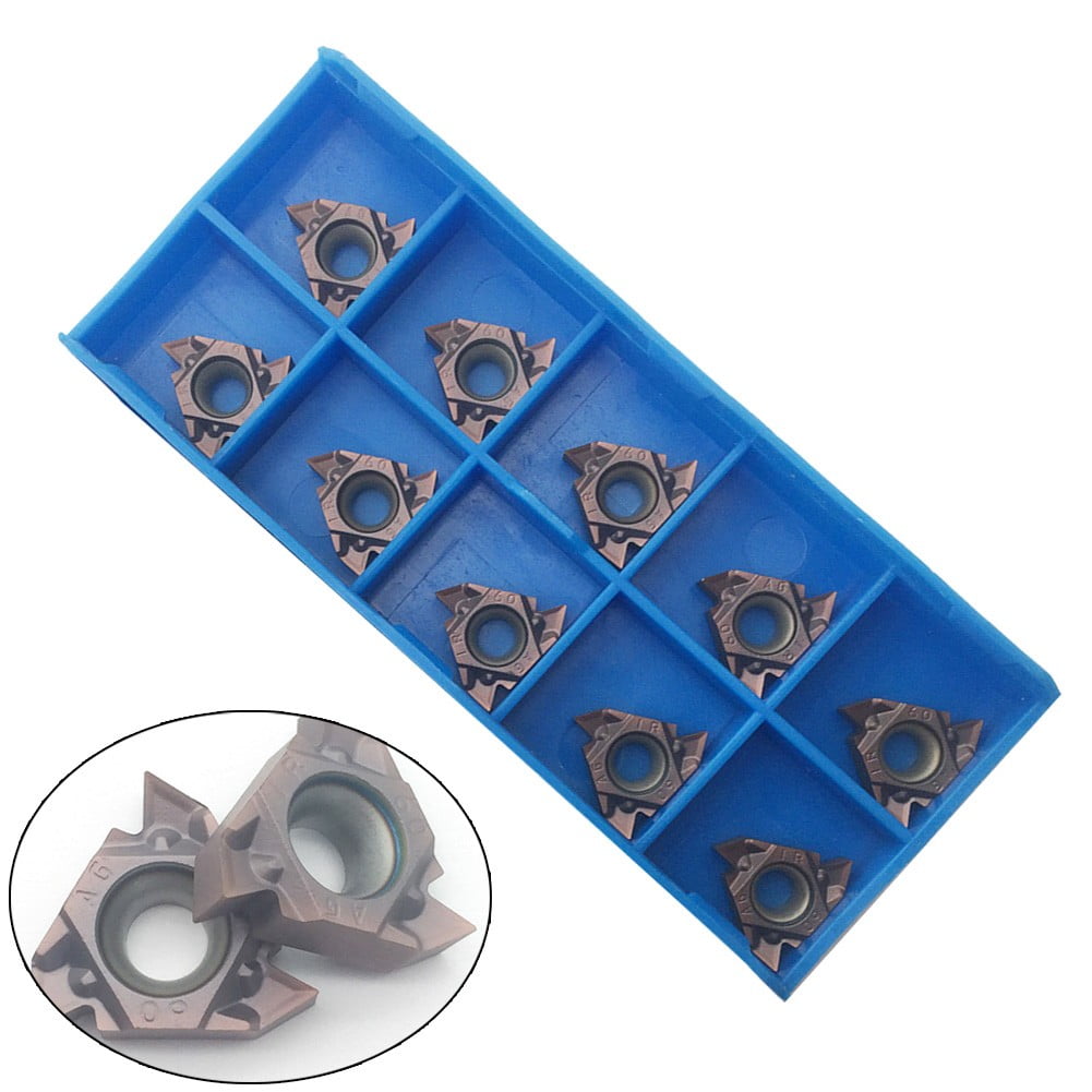 10pcs 16IR AG60 1125 CNC Carbide Insert Lathe Threading inserts 16IR 3/8\" AG60