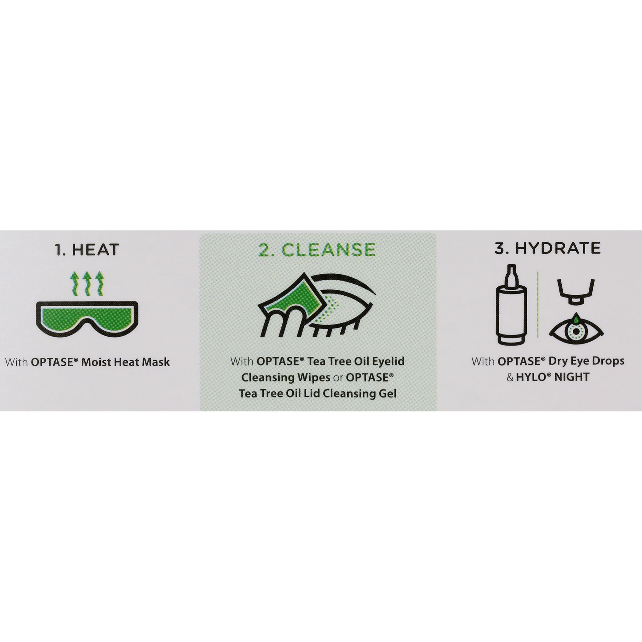 OPTASE TTO Eyelid Cleansing Wipes, Individually Wrapped With Tea Tree Oil for Dry Eyes, Stye, 20 Count