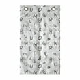 thumbnail image 1 of Alphabet Hanging Pocket Organizer, Simplistic Letters in Random Order Repetitive Pattern on Plain Backdrop, Printed Polyester Storage Bag with Pockets, 21" x 31", Dark Grey and White, 1 of 2