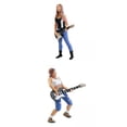 thumbnail image 1 of Paquete de 2 Yotijar 1:64 reproductor de guitarra de resina personaje de muñeca de músico para Street Railway, 1 of 10