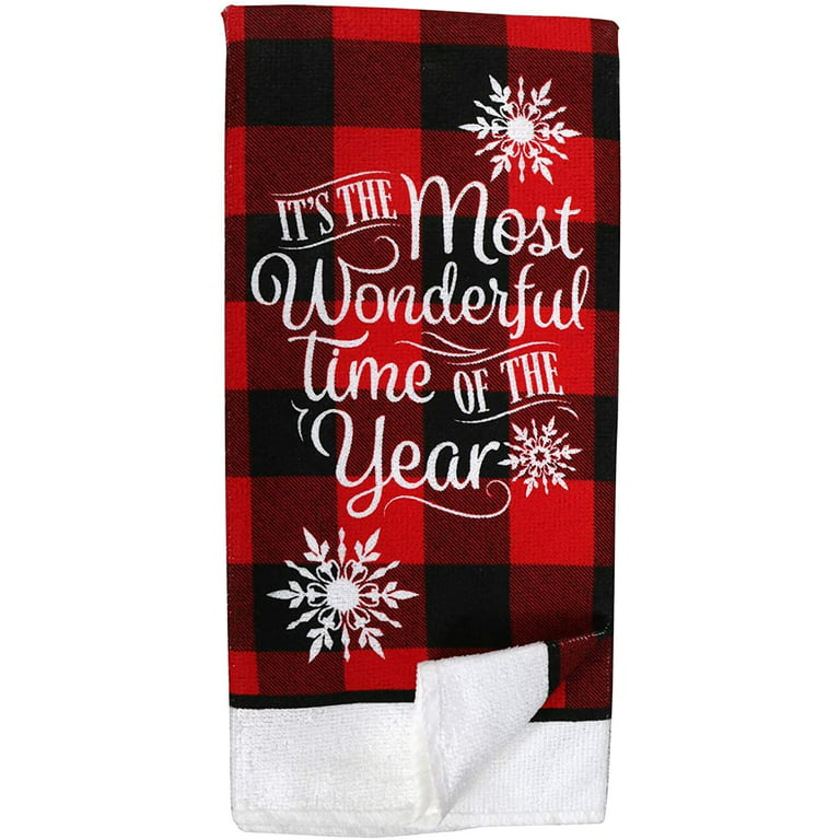 Christmas themed oven mitts and towel set