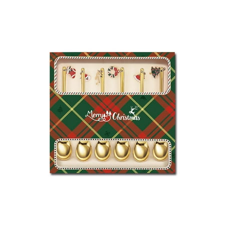 

QIIBURR Christmas Table Decorations Christmas Dinnerware Sets 6 Pack Christmas Table Decorations Christmas Dinnerware Table Decorations