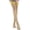 Yellow, variant on Women's Lace Trim Stockings Lightweight Breathable Thigh High Socks Soft Stretch Over Knee Socks