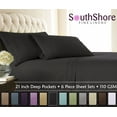 thumbnail image 6 of Vintage 4-piece Crochet Lace Hem 21-inch Extra Deep Pocket Sheet Set and Pillowcases by Southshore Fine Linens, 6 of 9