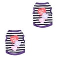 thumbnail image 4 of Greeniant Clothing T-shirt Summer Vests Pattern Stripes Printing Accessories Round Beauty Apparel Costume for Pet Dogs Teddy Type8 NO8, 4 of 6
