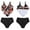 Black, variant on FhsagQ Swimsuit Sets for Women Crotchless Women's Two Piece Swimsuit Women's Print High Waisted Bikini Swimsuit Sets for Women Crotchless Plus Swimsuit Sets for Women Crotchless Green Green L