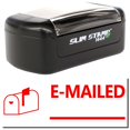 thumbnail image 1 of Slim Pre-Inked Emailed with Mailbox Stamp, Slim 1444, Ultra Slim Design, Impression Size 1/2" by 1-3/4", Up to 25,000 Impressions - Red Ink, 1 of 10