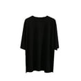 thumbnail image 2 of TODOZO T Shirts for Women Loose Fit Casual Lightweight Soft Basic Tees Summer Loose Slit Pure Cotton Short Sleeved T Shirt for Women Comfortable Round Neck Solid Color T Shirt, 2 of 9