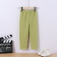 thumbnail image 2 of Generic Girls Ice Silk Pants Bottoms Summer Thin Conditioning Pants Outside Casual Long Pants for 1 To 7 Years（5-6 Years Green）, 2 of 8