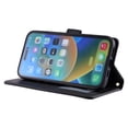 thumbnail image 7 of Feishell Crossbody Wallet Case for iPhone 16,with Detachable Wrist & Shoulder Strap,Luxury PU Leather Magnetic Clasp Card Holder Purse Flip Kickstand Phone Case for Women Men,Black, 7 of 7