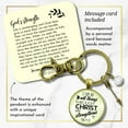 thumbnail image 2 of I Can Do All Things Faith Inspire Gutsy Goodness Bronze Keychain Brave Life Phil 4 13 Quote Cross Charm, 2 of 8